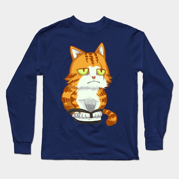 Flip Flop Cat Long Sleeve T-Shirt by wakwakruak